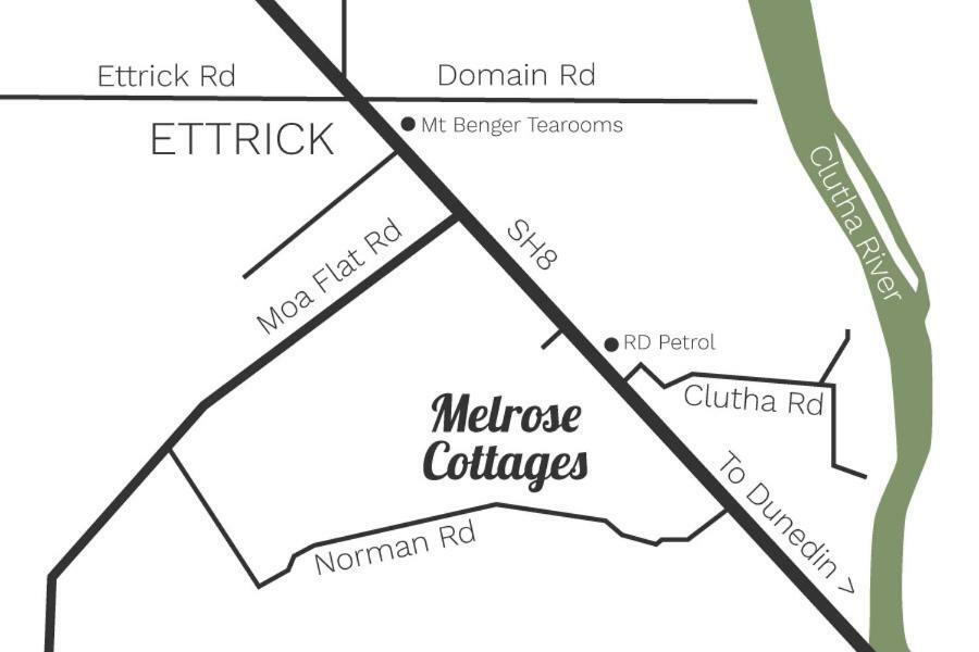 Melrose Cottages Millers Flat Luaran gambar